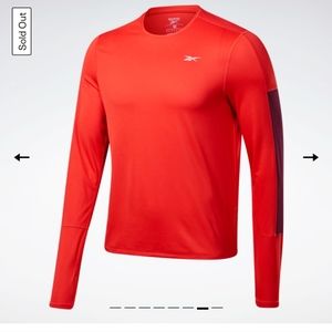 REEBOK -Running Essentials Long Sleeve Shirt Size Large